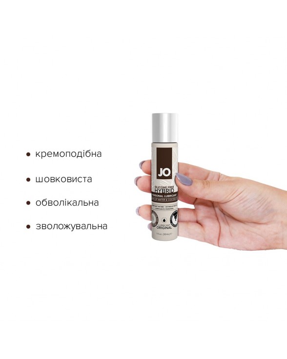 Крем-смазка с кокосовым маслом System JO Coconut Hybrid ORIGINAL (30 мл) - 1