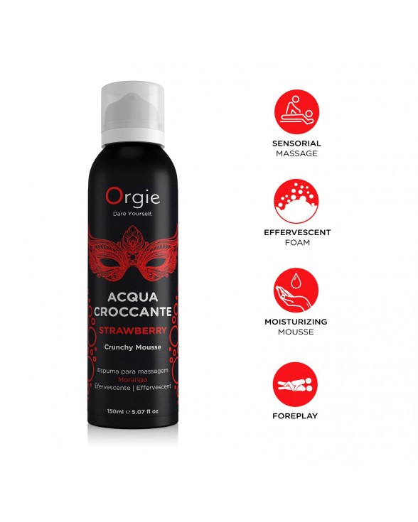 Массажная пенка Orgie – Acqua Croccante Strawberry (150 мл) - 2