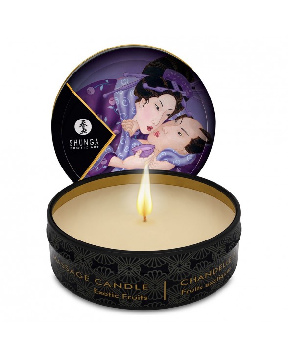 Масажна свічка Shunga Mini Massage Candle – Exotic Fruits (30 мл) з афродизіаками