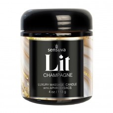 Масажна свічка Sensuva Lit Champagne Massage Candle 113г