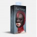 Маска сердце сетка с открытым ртом Feral Feelings - Hearts Mask Red/Black - 1