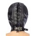 Капюшон для БДСМ со съемной маской Fetish Tentation BDSM hood in leatherette with removable mask - 1