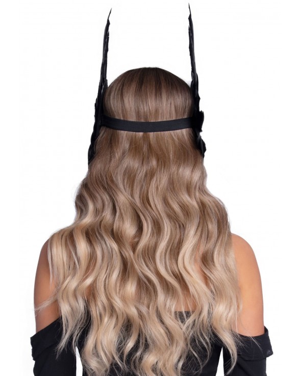 Пов’язка на голову з крилами Leg Avenue Feather headband Black - 1