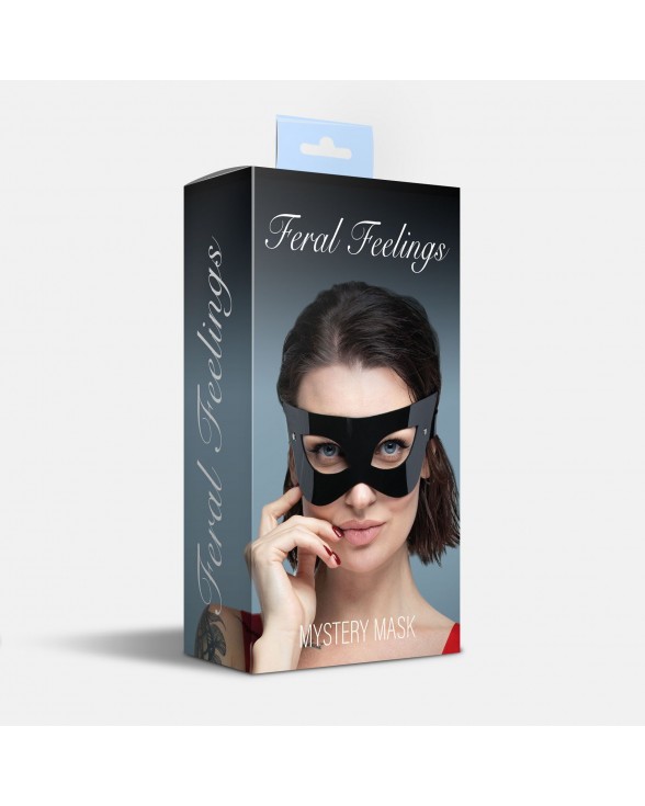 Маска з високоякісного ПВХ Feral Feelings - Mystery Mask Black - 1