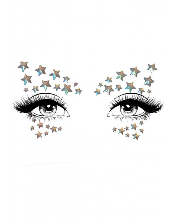 Набір прикрас для тіла Leg Avenue Celeste face jewels sticker - 1