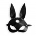 Шкіряна маска Зайчика Art of Sex - Bunny mask, колір Чорний - 2