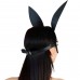Шкіряна маска Зайчика Art of Sex - Bunny mask, колір Чорний - 1