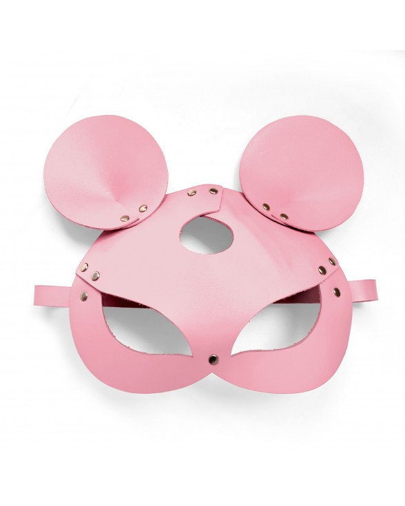 Шкіряна маска зайчика Art of Sex - Mouse Mask, колір Рожевий - 2