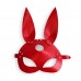 Шкіряна маска Зайчика Art of Sex - Bunny mask, колір Червоний - 2