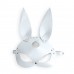 Шкіряна маска Зайчика Art of Sex - Bunny mask, колір Білий - 2
