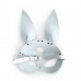 Шкіряна маска Зайчика Art of Sex - Bunny mask, колір Білий - 3