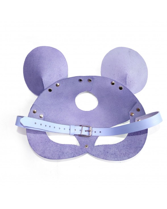 Кожаная маска кролика Art of Sex - Mouse Mask, цвет Лавандовый - 3
