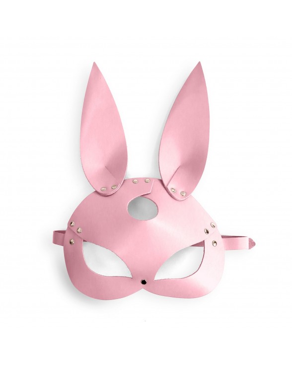 Шкіряна маска Зайчика Art of Sex - Bunny mask, колір Рожевий - 2