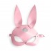 Шкіряна маска Зайчика Art of Sex - Bunny mask, колір Рожевий - 2