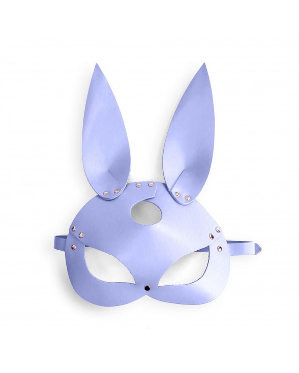 Шкіряна маска Зайчика Art of Sex - Bunny mask, колір Лавандовий - 2