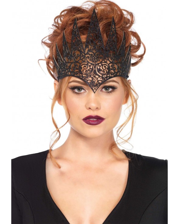Широка корона Leg Avenue Die Cut Royal Crown black