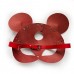 Шкіряна маска зайчика Art of Sex - Mouse Mask, колір Червоний - 3