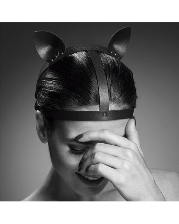 Маска кішечки Bijoux Indiscrets MAZE - Cat Ears Headpiece Black - 2