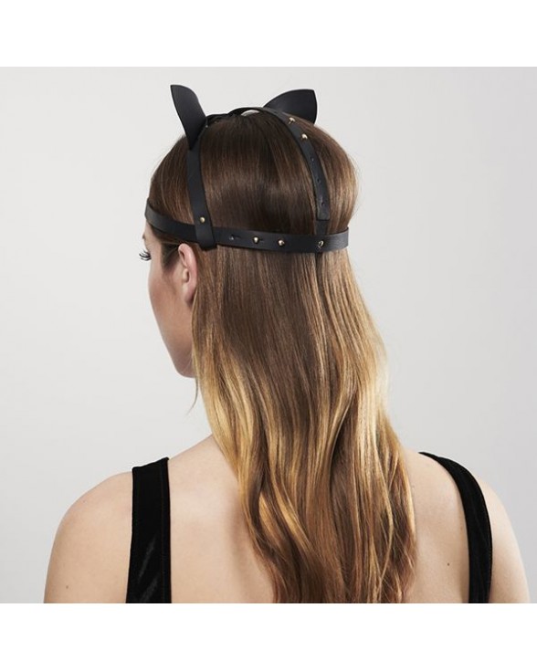 Маска кішечки Bijoux Indiscrets MAZE - Cat Ears Headpiece Black - 7