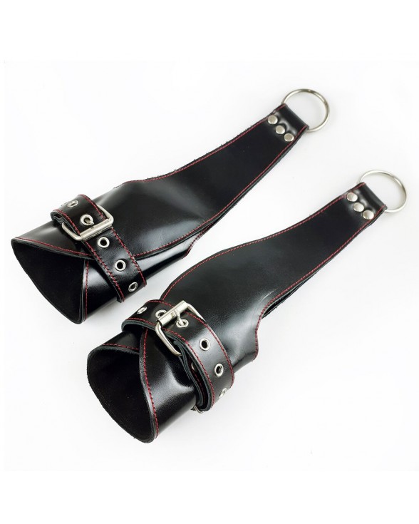 Возле для подвеса Fetish Hand Cuffs For Suspension из натуральной кожи - 1