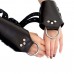Манжети для підвісу за руки Kinky Hand Cuffs For Suspension з натуральної шкіри, колір чорний - 6