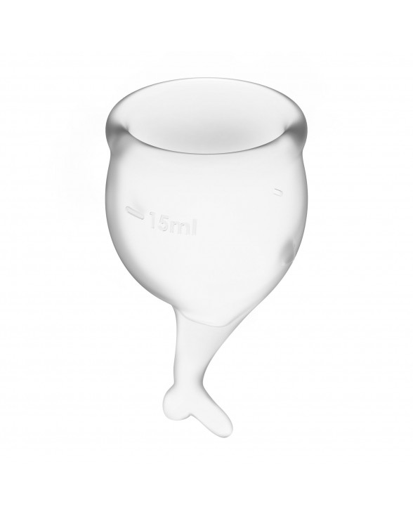Набор менструальных чаш Satisfyer Feel Secure (transparent), 15мл и 20мл - 2