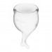 Набор менструальных чаш Satisfyer Feel Secure (transparent), 15мл и 20мл - 2