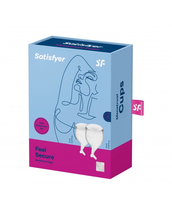 Набор менструальных чаш Satisfyer Feel Secure (transparent), 15мл и 20мл - 3