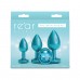 Набір анальних пробок NS Novelties Rear Assets - Trainer Kit - Iridescent Teal - Teal Gem - 2