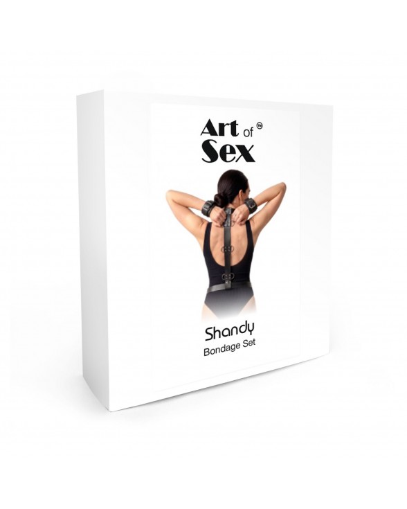 Бондажний набір Art of Sex – Shandy, розмір L-2XL, екошкіра - 2