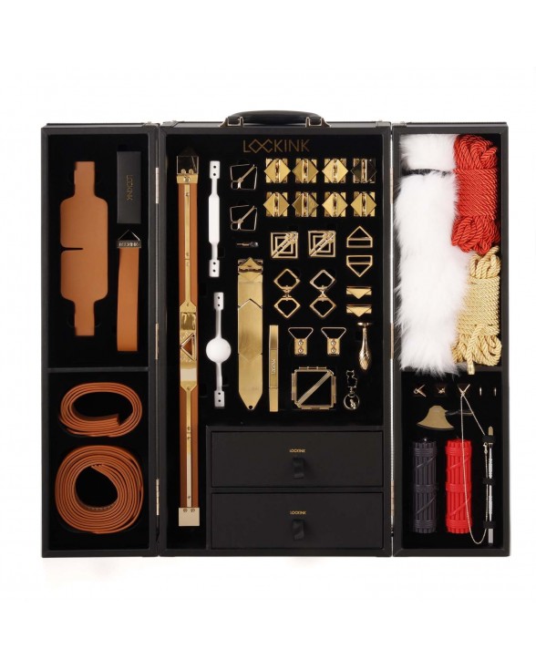 БДСМ-набір LOCKINK All-in-1 BDSM Play Kit - Brown Color