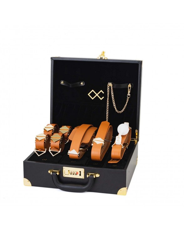БДСМ-набір LOCKINK Moonlight Treasure Chest - Brown Set