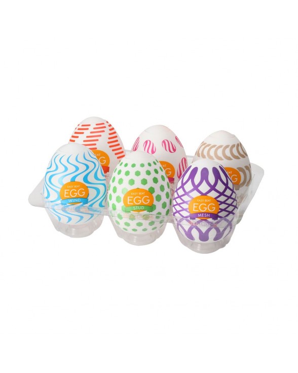 Набір мастурбаторів-яєць Tenga Egg Wonder Pack (6 яєць)