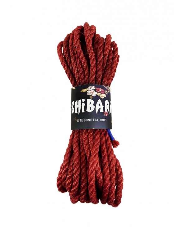 Джутова мотузка для шібарі Feral Feelings Shibari Rope червона