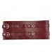 Шкіряний пояс для бондажу Liebe Seele Wine Red Waist Cuff S Size - 5