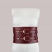 Шкіряний пояс для бондажу Liebe Seele Wine Red Waist Cuff S Size - 6