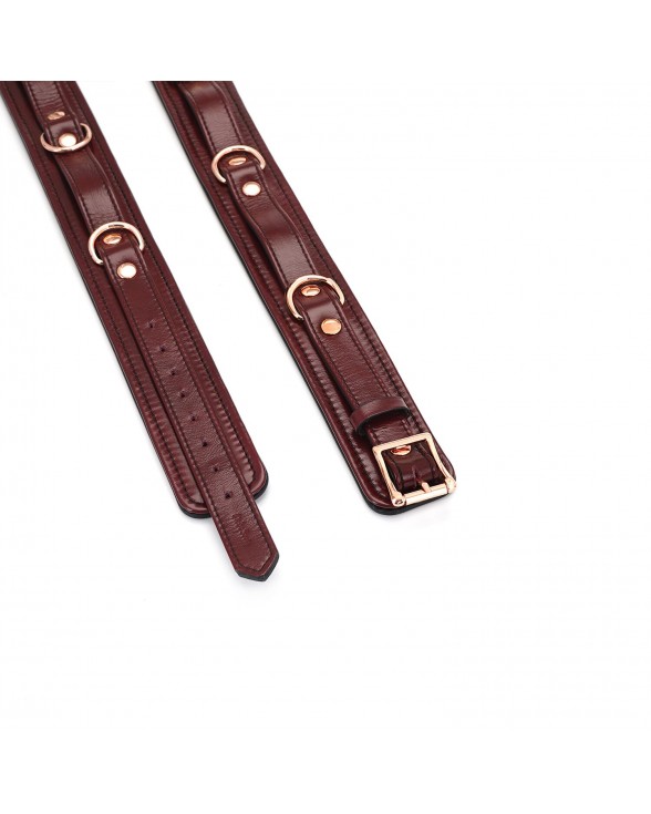 Наручники Liebe Seele Wine Red Thigh Cuffs L Size - 3