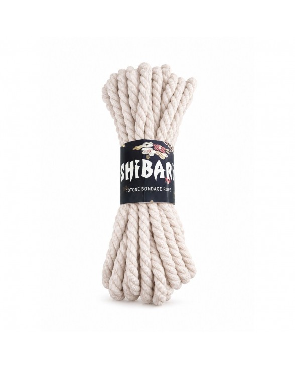 Бавовняна мотузка для шибарі Feral Feelings Shibari Rope, 8 м біла
