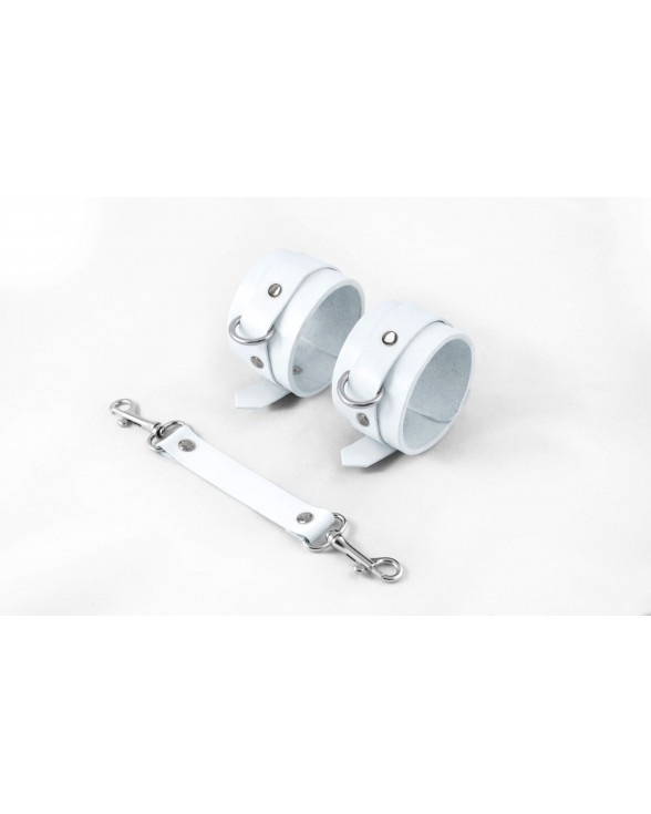 Наручники Feral Feelings - Hand Restraints White, натуральна шкіра