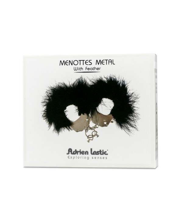Наручники металеві Adrien Lastic Handcuffs Black - 3