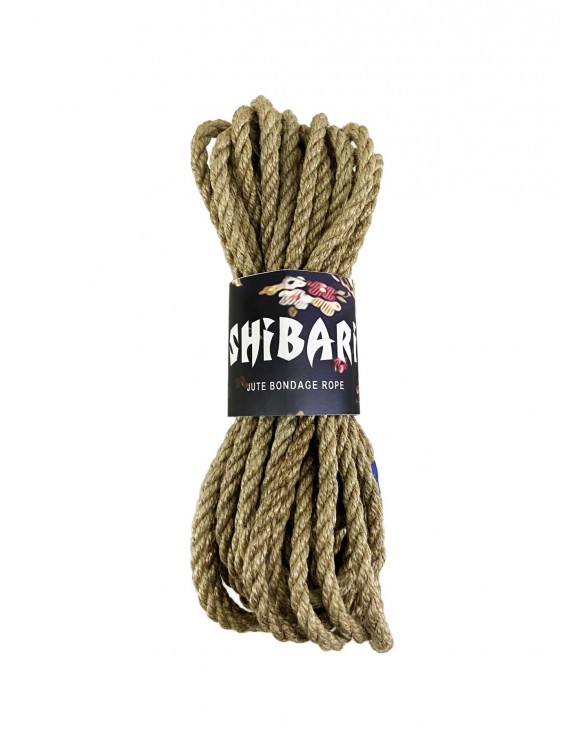 Джутова мотузка для шібарі Feral Feelings Shibari Rope сіра