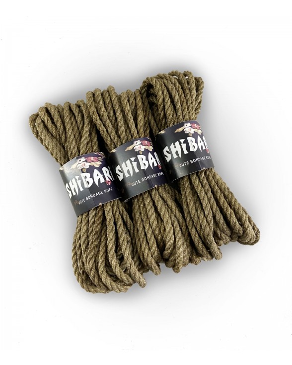 Джутова мотузка для шібарі Feral Feelings Shibari Rope сіра - 1