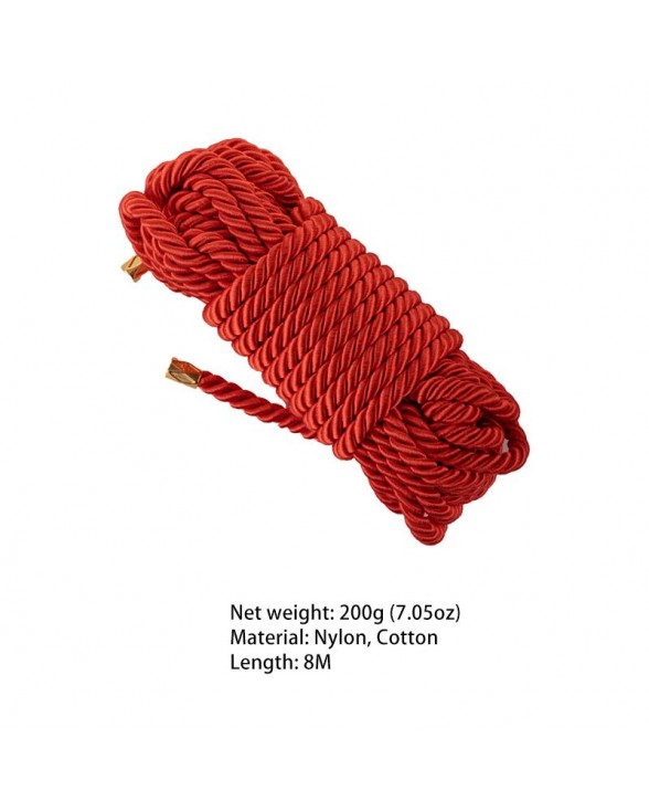 Веревка для шибари LOCKINK SEVANDA Shibari Pratice Rope Red, 8 метров - 3
