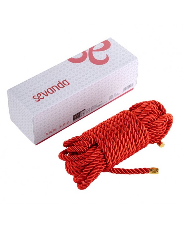 Веревка для шибари LOCKINK SEVANDA Shibari Pratice Rope Red, 8 метров - 1