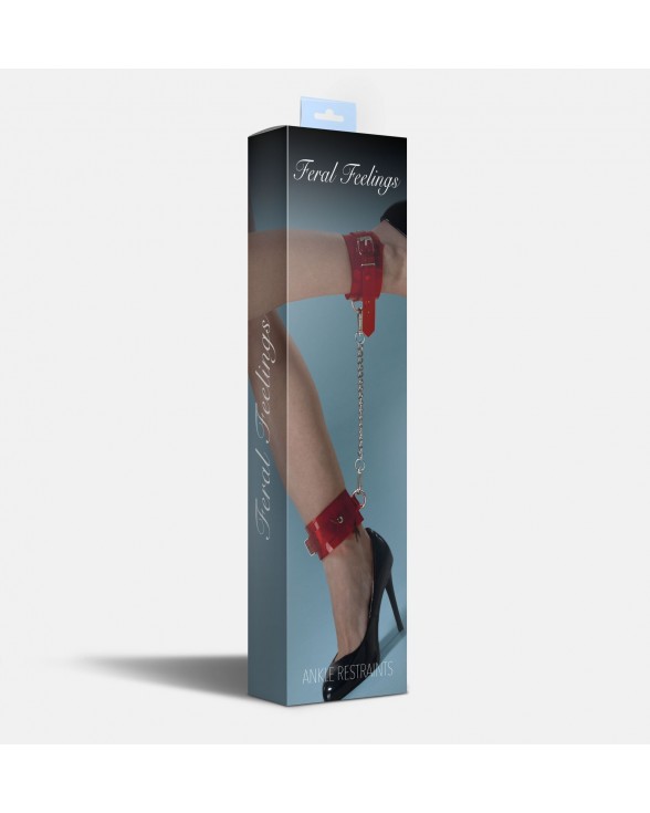 Поножи Feral Feelings - Ankle Restraints Red Trasparent - 1