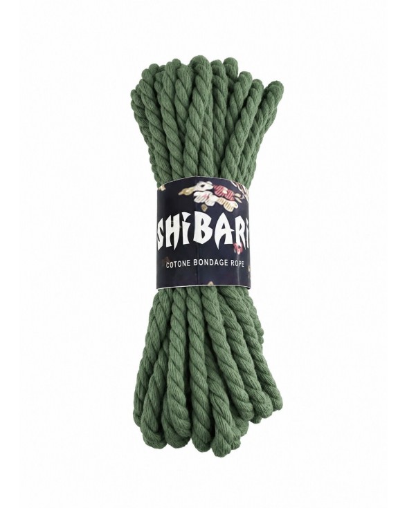 Бавовняна мотузка для шибарі Feral Feelings Shibari Rope, 8 м хакі