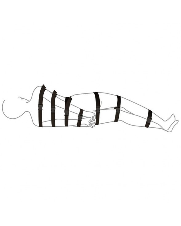 Ремни для бондажа Art of Sex - BDSM Bondage Black Night Simple - 1
