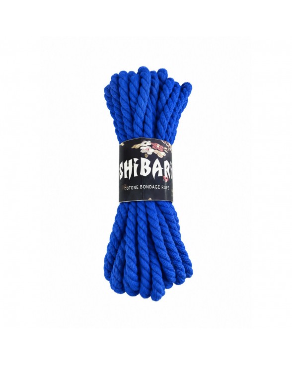 Бавовняна мотузка для шибарі Feral Feelings Shibari Rope, 8 м синя