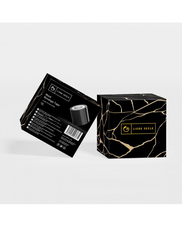 Скотч для бондажу Liebe Seele Bondage Tape Black 25м - 1