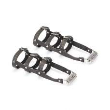 Шкіряна портупея для гомілкостопу зі шпорами Liebe Seele Leather High Heel Ankle Harness Silver